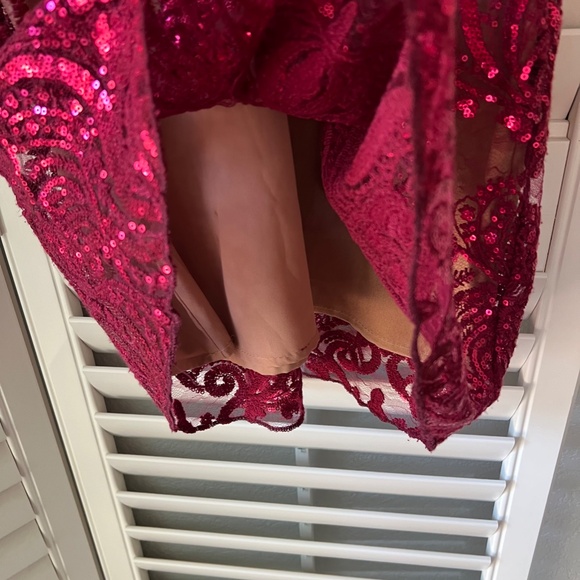 Free People Red Sequin Dress - Size 2 - Picture 3 of 7